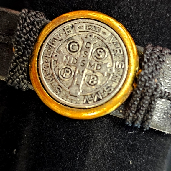 St. Benedict Medal Leather Bracelet Assortment - Picture 1 of 6